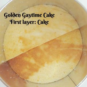 Building your Golden Gaytime Cake: 1